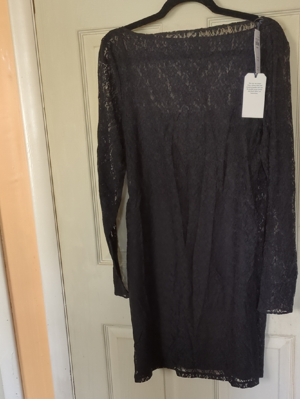 NWT Abercrombie & Fitch XLP Black Lace Mini Dress